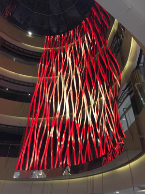 甘肃省武威市红星时代广场户内P4全彩异形屏